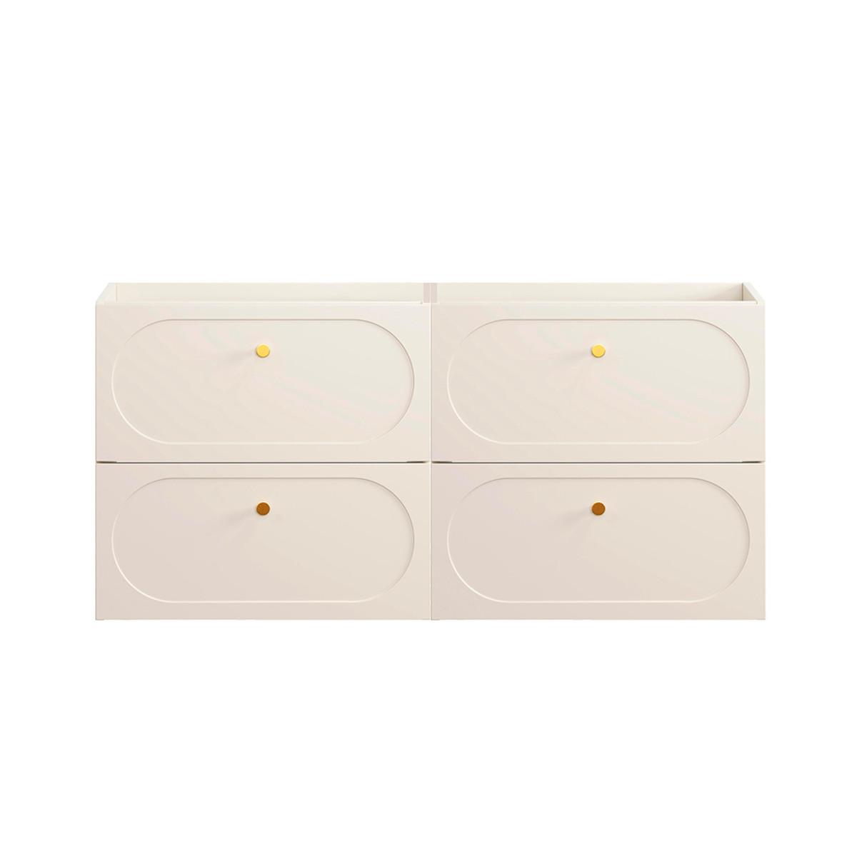 WASCHTISCHUNTERSCHRANK 120.4cm Sanae Sandbeige - Beige, Holzwerkstoff (120.4/57/46cm) - Petits-meubles