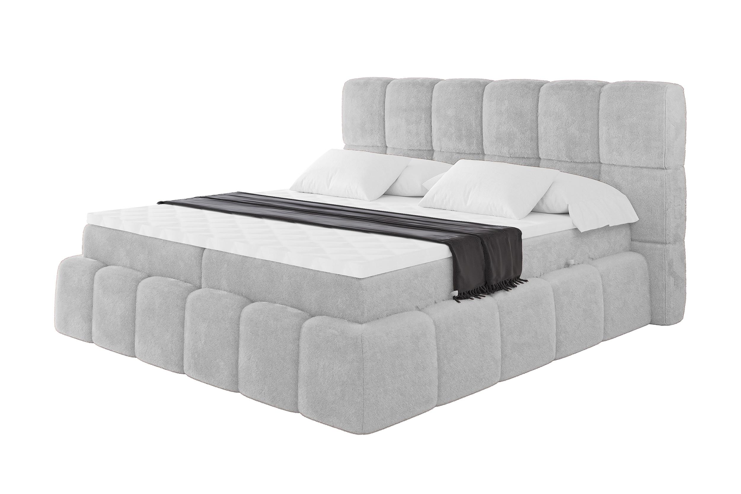 BOXBETT - AURI-H4 - 140x200 Grau Lapitt - Anthrazit, Holzwerkstoff (140/200cm) - ALTDECOR