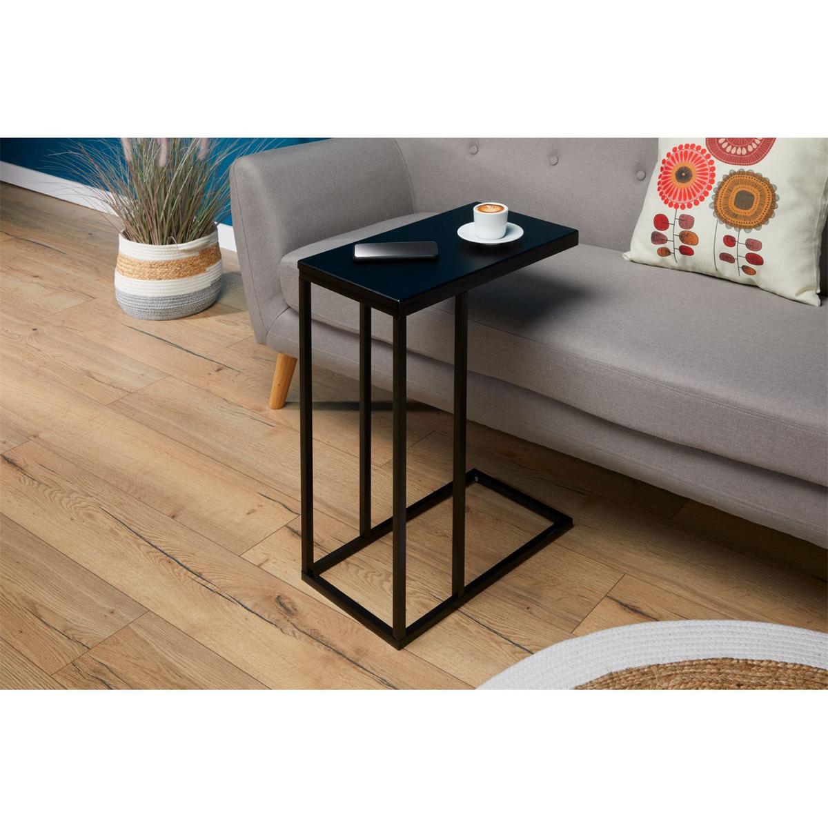 BEISTELLTISCH DEBORA schwarz - Schwarz, Holzwerkstoff (26/46/61cm) - IDIMEX