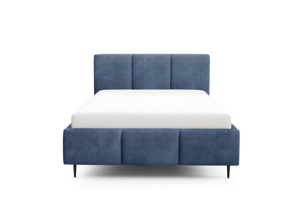 POLSTERBETT Miami - Blau, Holzwerkstoff/Textil (180/200cm) - Fun Möbel