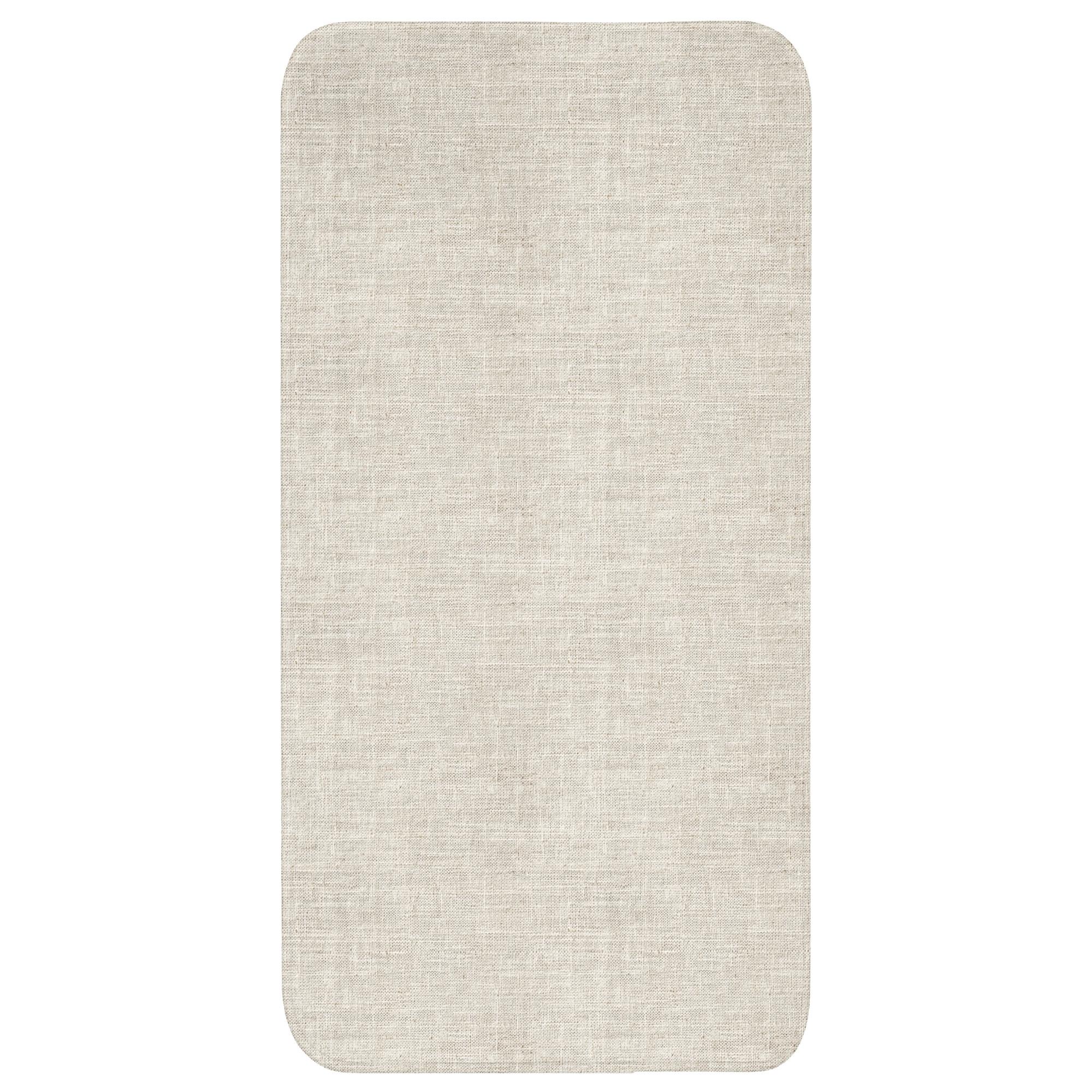 BADEMATTE Leinen - Textur - Beige Badteppich 60x120 cm - Beige, Textil (60/120cm) - OnlyWow