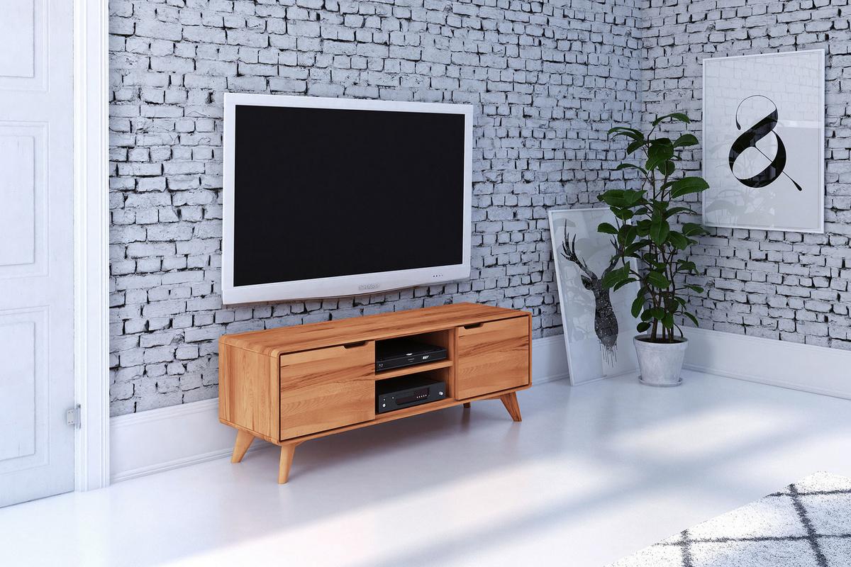 GREG HIFI-SCHRANK Kernbuche - Kernbuche, Holz (134/48/40cm) - byoak