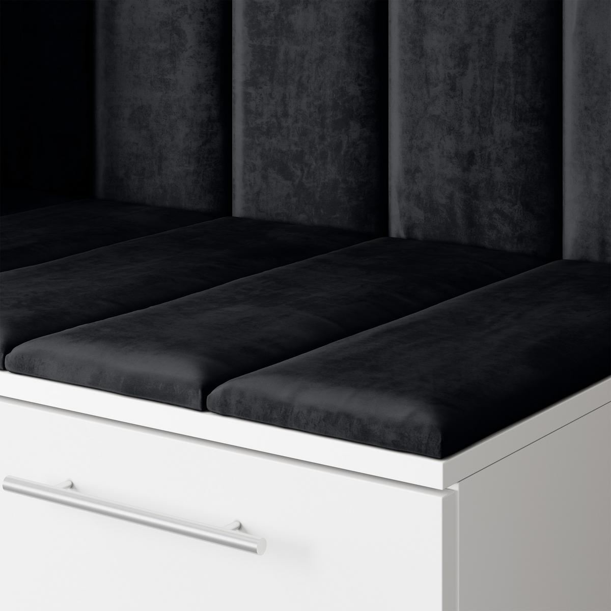 GARDEROBENSCHRANK REMA 120/240/60 cm Modern Kaschmir - Kaschmir/Schwarz, Holzwerkstoff (120/240/60cm) - MASSENO