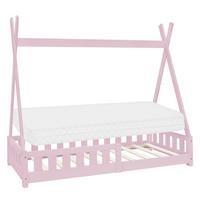 KINDERBETT Tipi mit Matratze 80x160 cm Rosa - Pink, Holz (80/160cm) - ML-DESIGN