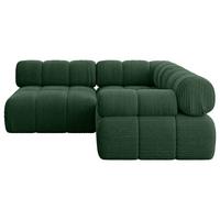 ECKSOFA modulares Sofa Mende-L1 - 190x190x70 cm Grün Cord - Grün, Holzwerkstoff/Textil (190/190cm) - ALTDECOR