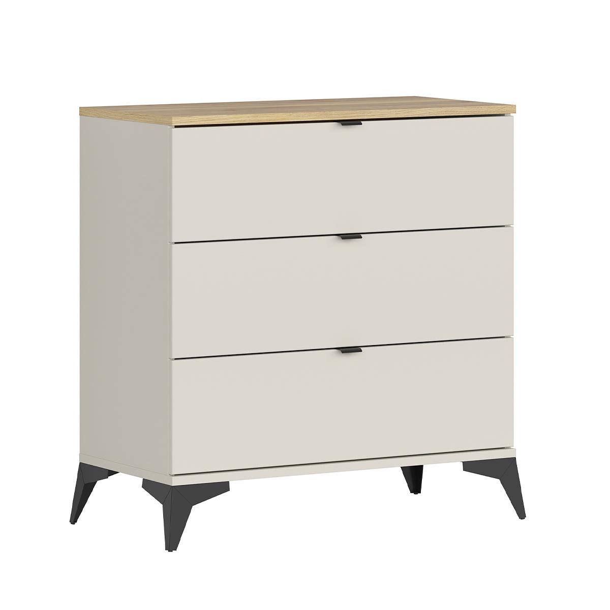 KOMMODE Naya Kaschmir - Beige, Holzwerkstoff (85/90/41cm) - Petits-meubles