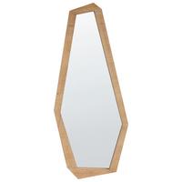 WANDSPIEGEL 44/104 cm Hellbraun Chanu - Hellbraun/Braun, Holzwerkstoff (44/104/3cm) - Beliani