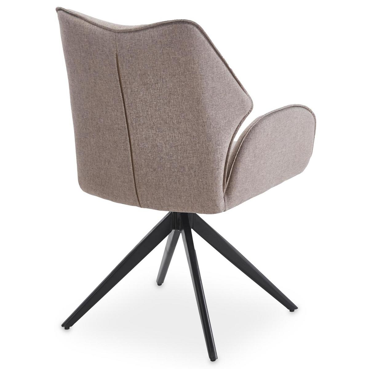 ESSZIMMERSTÜHLE TIMNA 2er-Set taupe - Taupe, Textil (56/88/59cm) - IDIMEX