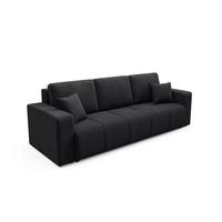 SOFA Vasco 3 Sitzplätze Schwarz - Schwarz, Holz (244/86/92cm) - Petits-meubles