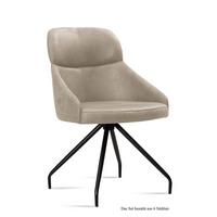 ESSZIMMERSTUHL (6er-Set) Dionne 52x82x63 Schwarz/Natur - Schwarz/Naturfarben, Kunststoff (63/82/52cm) - 58aufmkessel