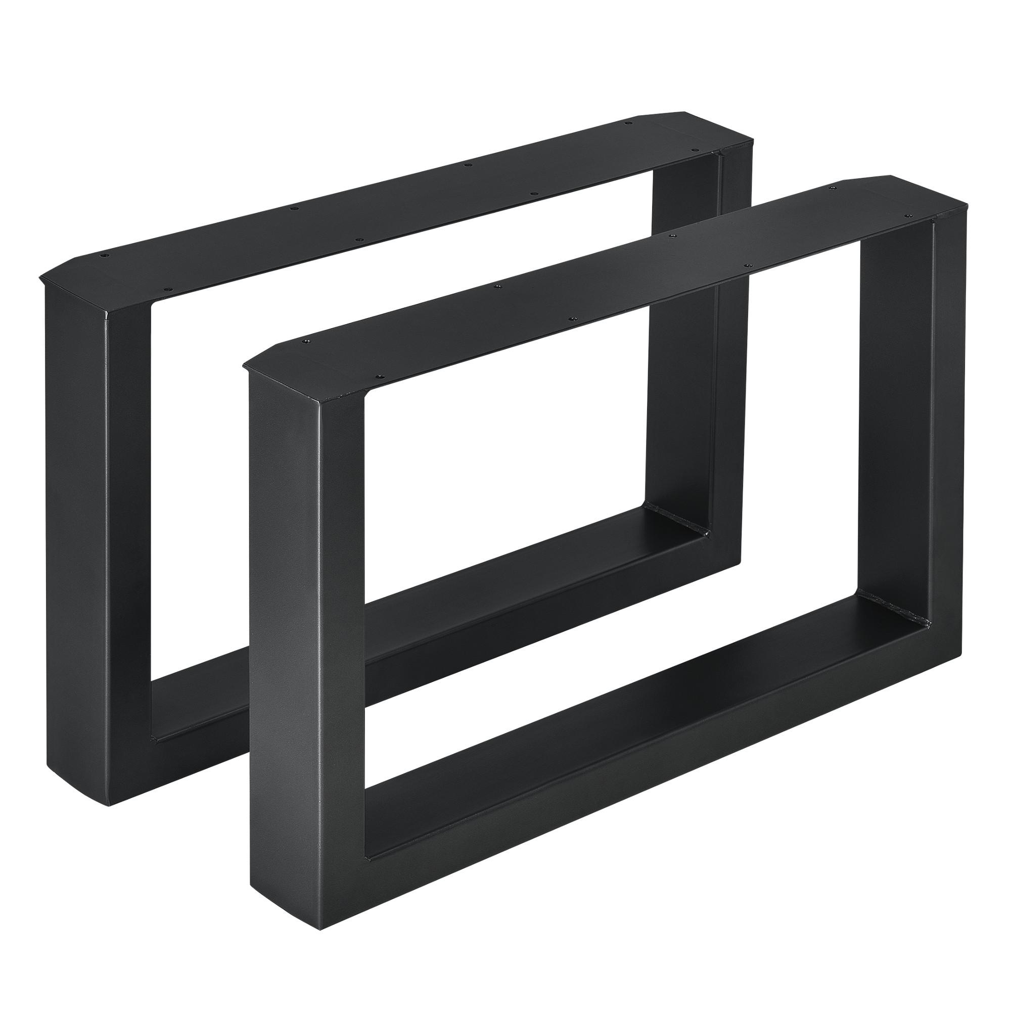 TISCHGESTELL-SET 2 TLG. Makers - Schwarz, Metall (64/40/8cm) - [en.casa]