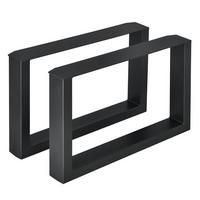 TISCHGESTELL-SET 2 TLG. Makers - Schwarz, Metall (64/40/8cm) - [en.casa]