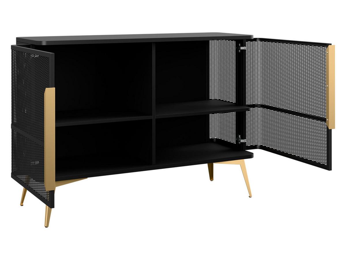 KOMMODE Modera 2 - Kaschmir/Goldfarben, Holzwerkstoff/Metall (120/85/40cm) - MIRJAN24