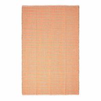 BAUMWOLLTEPPICH Vichy-Karo 60/90 cm - Orange, Textil (60/90cm) - Homescapes