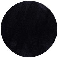 HOCHFLOR SHAGGY TEPPICH PALACE RUND - Schwarz, Textil (100/100cm) - Snapstyle