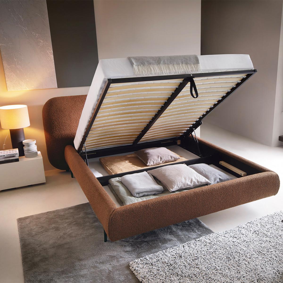 BOXBETT 180/200 Tobias Ziegel - Orange, Holz (180/200cm) - Petits-meubles