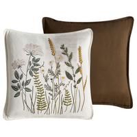 DEKOKISSEN 2er-Set Weiß 45/45 cm Knema - Weiß, Textil (45/45cm) - Beliani