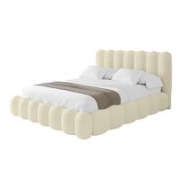 POLSTERBETT mit Bettkasten und Lattenrost, Boxbett ohne Matratze - SORA 180x200 Beige - Taupe, Holzwerkstoff/Textil (180/200cm) - ALTDECOR