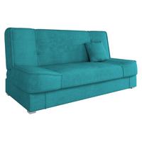 SCHLAFSOFA Gabi - Silberfarben/Hellblau, Holz/Kunststoff (175/80/80cm) - MIRJAN24