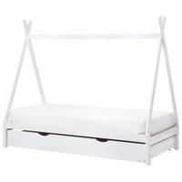 KINDERBETT 90x200 cm Weiß Talmontiers - Weiß, Holz (90/200cm) - Beliani