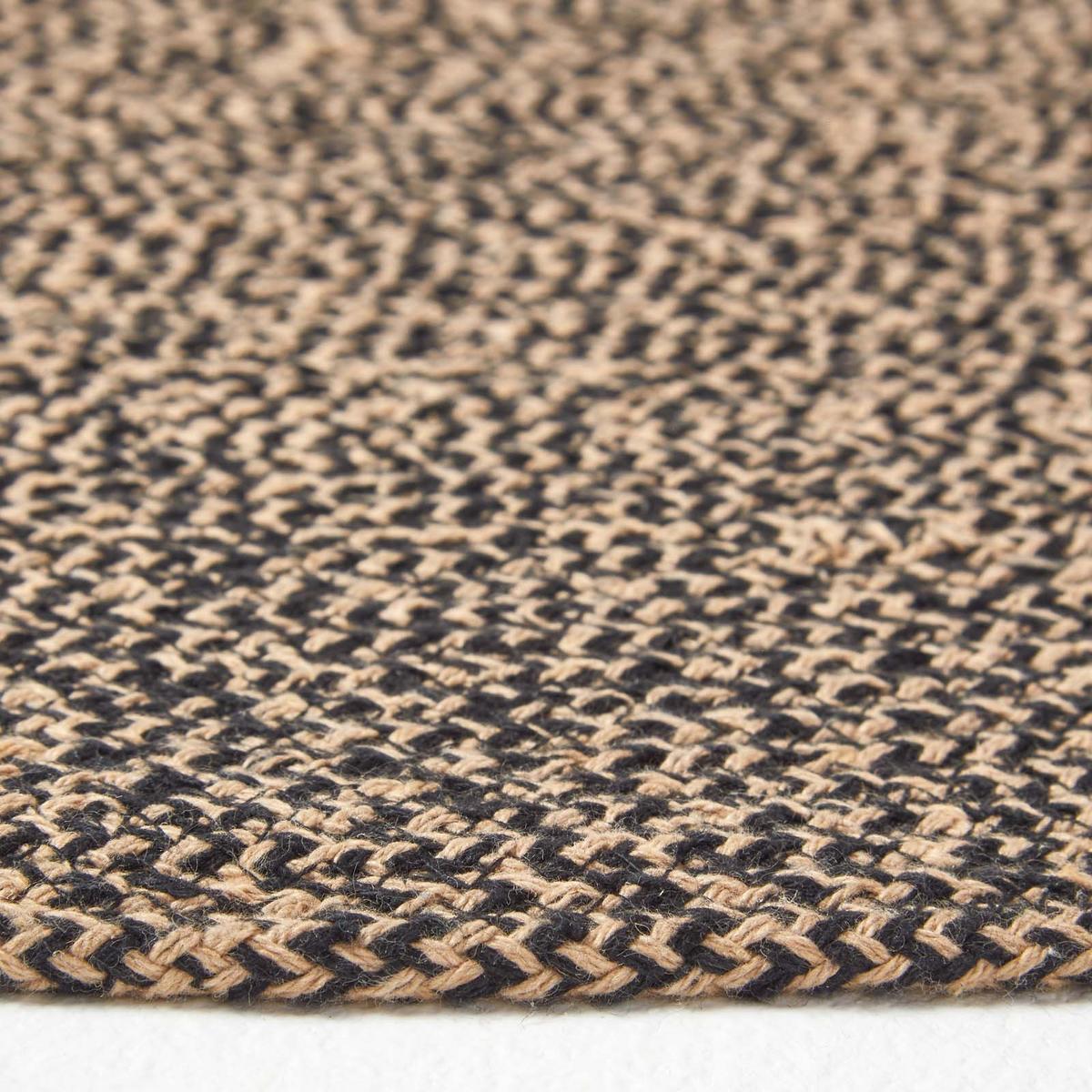 TEPPICH Melange geflochten rund 120 cm - Braun, Textil (120/120cm) - Homescapes