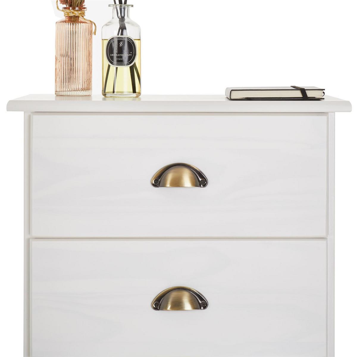 APOTHEKERKOMMODE COLMAR weiß - Weiß, Holz (49/114/39cm) - IDIMEX