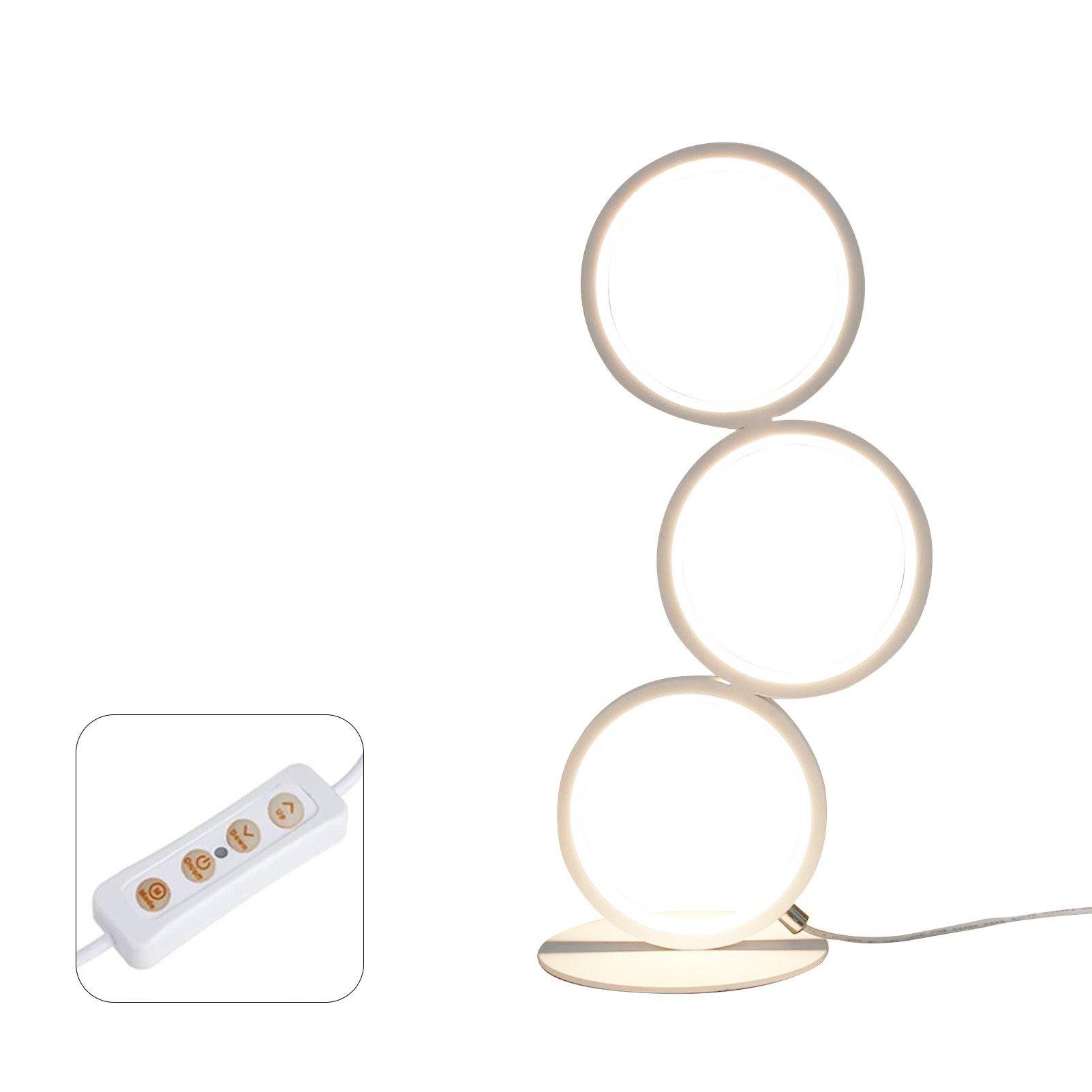 TISCHLAMPE Mirabel 38/17.5/1.7 cm - Weiß, Metall (38/17.5/1.7cm) - ZMH