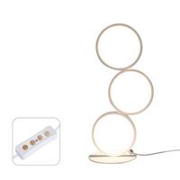 TISCHLAMPE Mirabel 38/17.5/1.7 cm - Weiß, Metall (38/17.5/1.7cm) - ZMH