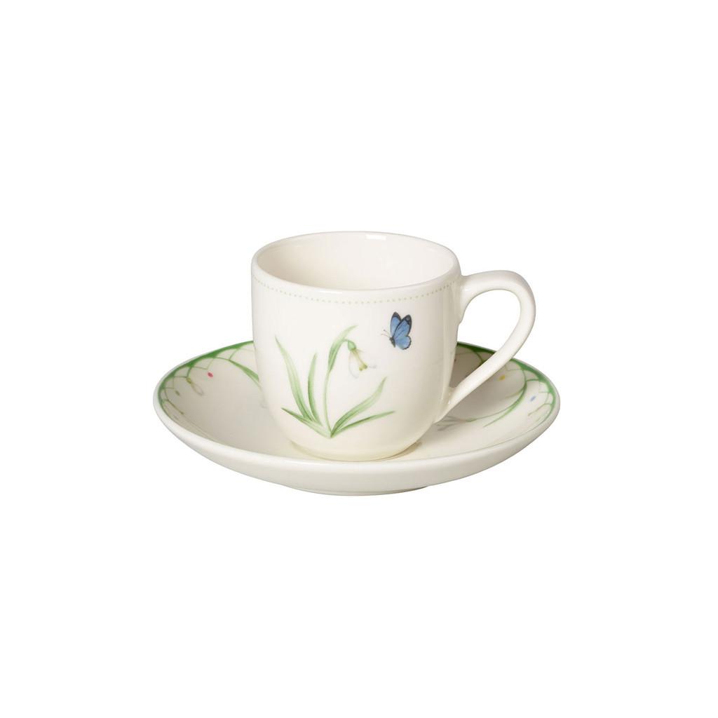 ESPRESSOTASSE MIT UNTERTASSE Colourful Spring bunt 100 ml - Multicolor, Keramik (11.7/7.7/11.7cm) - Villeroy & Boch