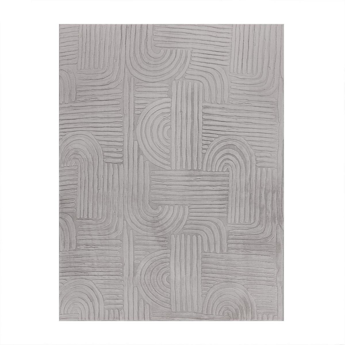 FLACHWEBETEPPICH Boho Grau 80 x 150 cm - Grau, Kunststoff (80/150cm) - TT Home
