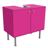 WASCHBECKENUNTERSCHRANK Colour Pink 60/55/35 cm - Pink, Holzwerkstoff (60/55/35cm) - Bilderwelten