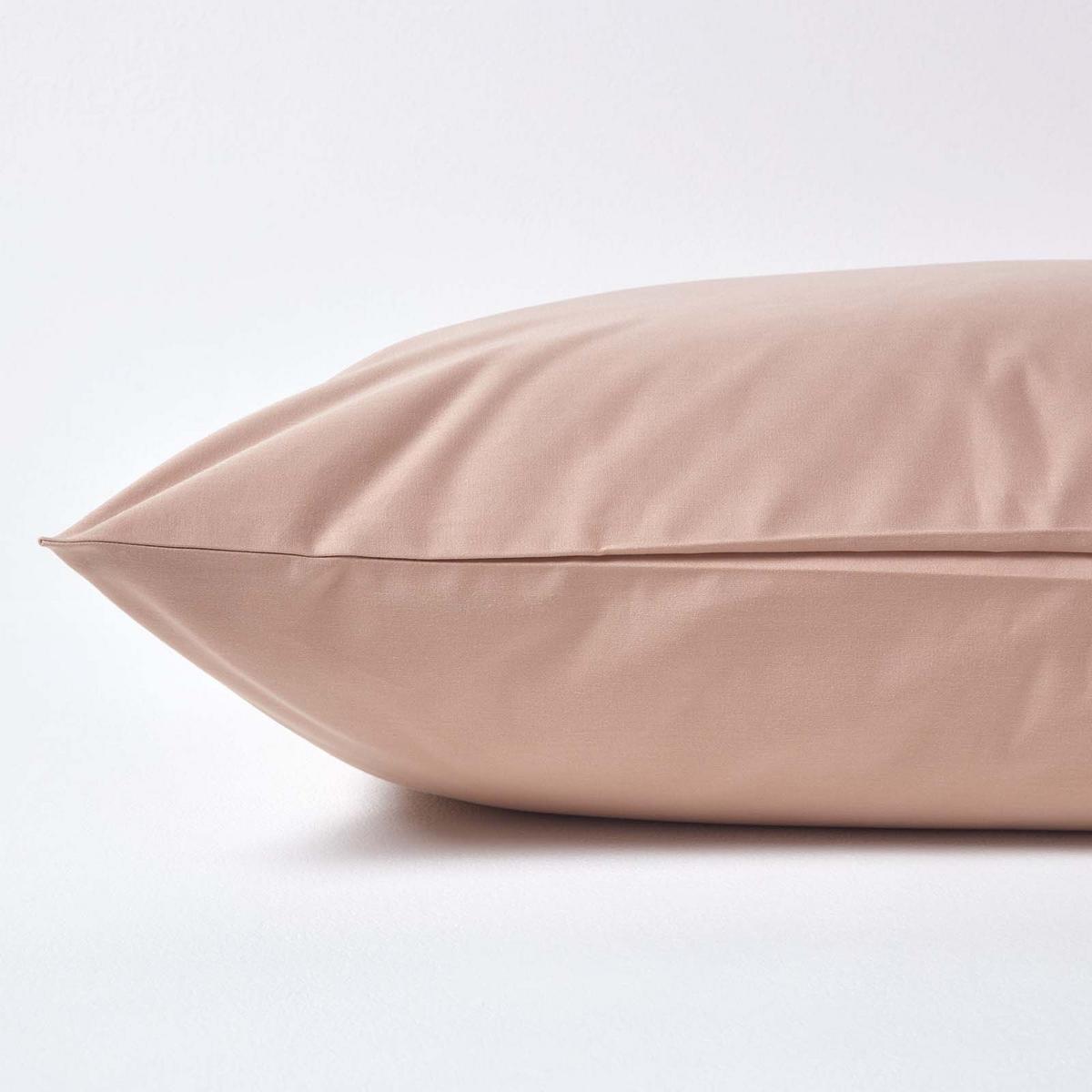 KISSENBEZUG Premium, Ägyptische Baumwolle, Fadendichte 1000 - Beige, Textil (80/80cm) - Homescapes