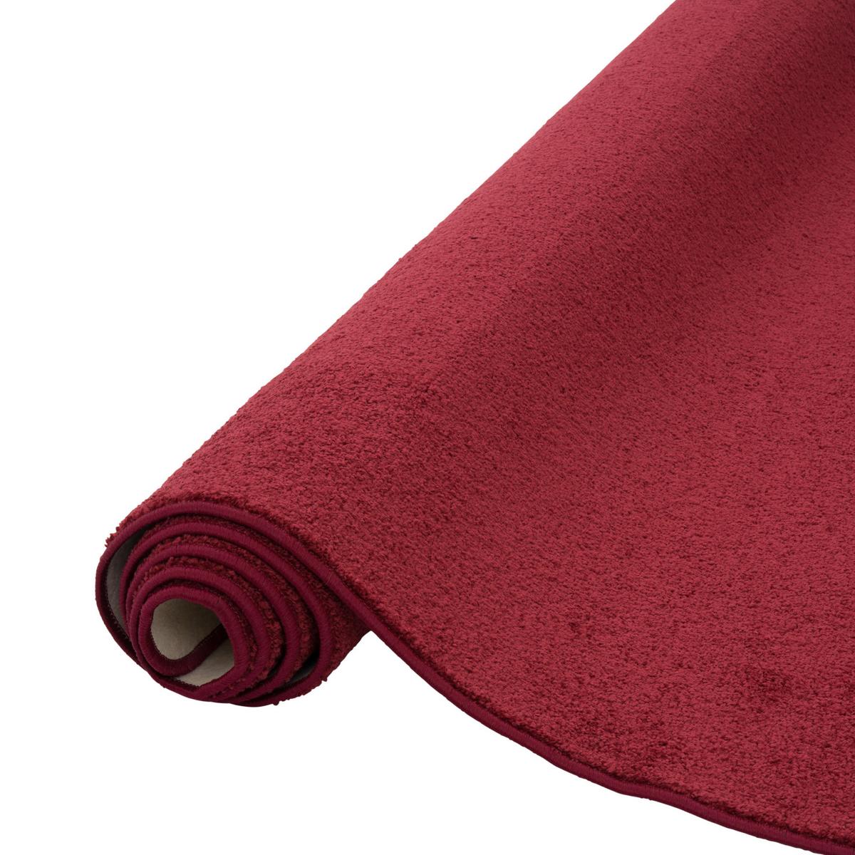 HOCHFLOR VELOURS TEPPICH MONA - Weinrot, Textil (100/400cm) - Snapstyle
