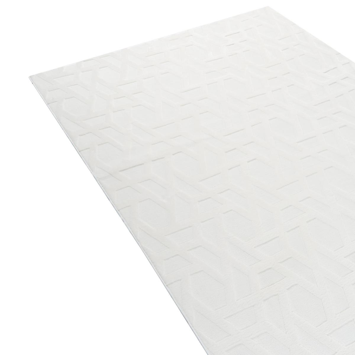 TEPPICH Cremeweiß 160/230 cm Antero - Creme/Weiß, Textil (160/230cm) - Beliani