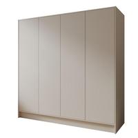 DREHTÜRENSCHRANK VELAR 200/200/51 cm Modern Kleiderschrank 4-türig Kaschmir - Kaschmir, Holzwerkstoff (200/200/51cm) - MASSENO