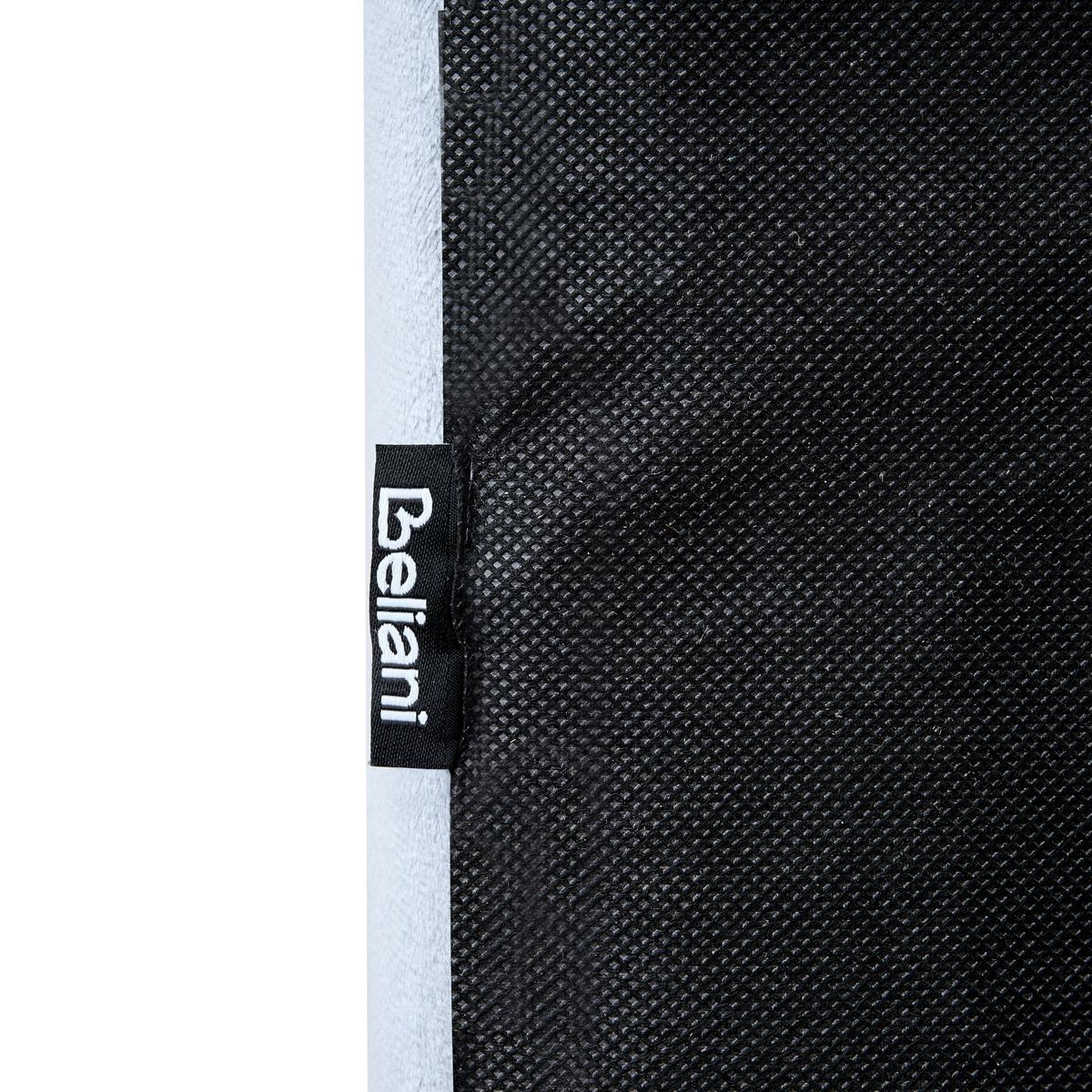 BETT mit Lattenrost 180/200 cm Samtstoff Hellblau Lunan - Hellblau, Textil (180/200cm) - Beliani