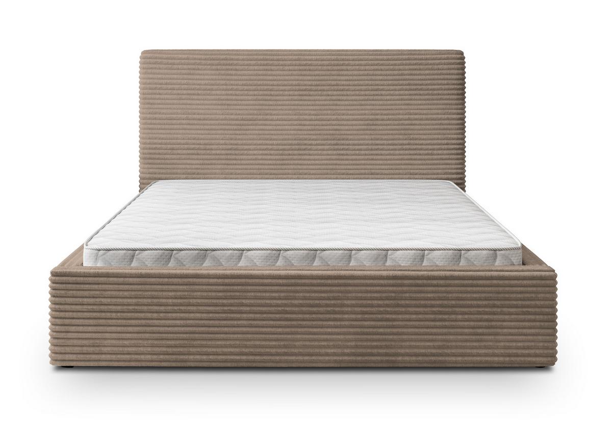 POLSTERBETT MIRETTI 200x200 cm mit Bettkästen - Beige - Beige, Holz/Textil - MASSENO