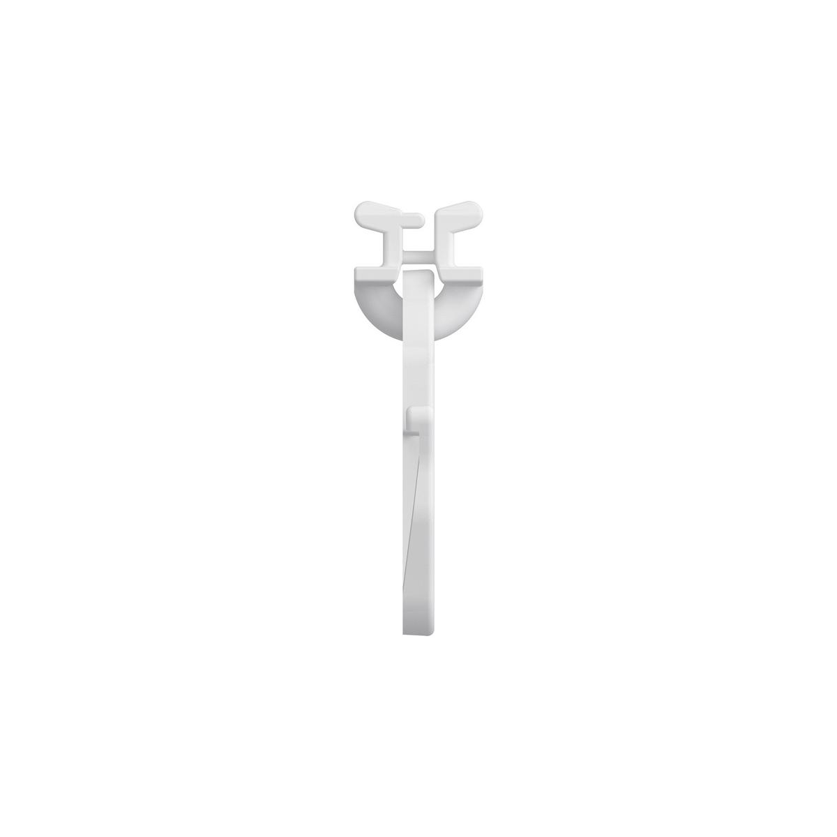 DREHGLEITER DREHFIX MIT FALTENHAKEN für Innenläufe / Gardinenschienen mit Nutbreite 6 mm, Packung 100 Stück - Weiß, Kunststoff (1.1/3.3/1cm) - INTERDECO