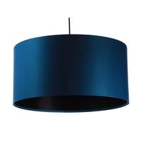 HÄNGELEUCHTE Schwarz 60/30 cm - Türkis/Schwarz, Textil (60/1.1/30cm) - ONZENO
