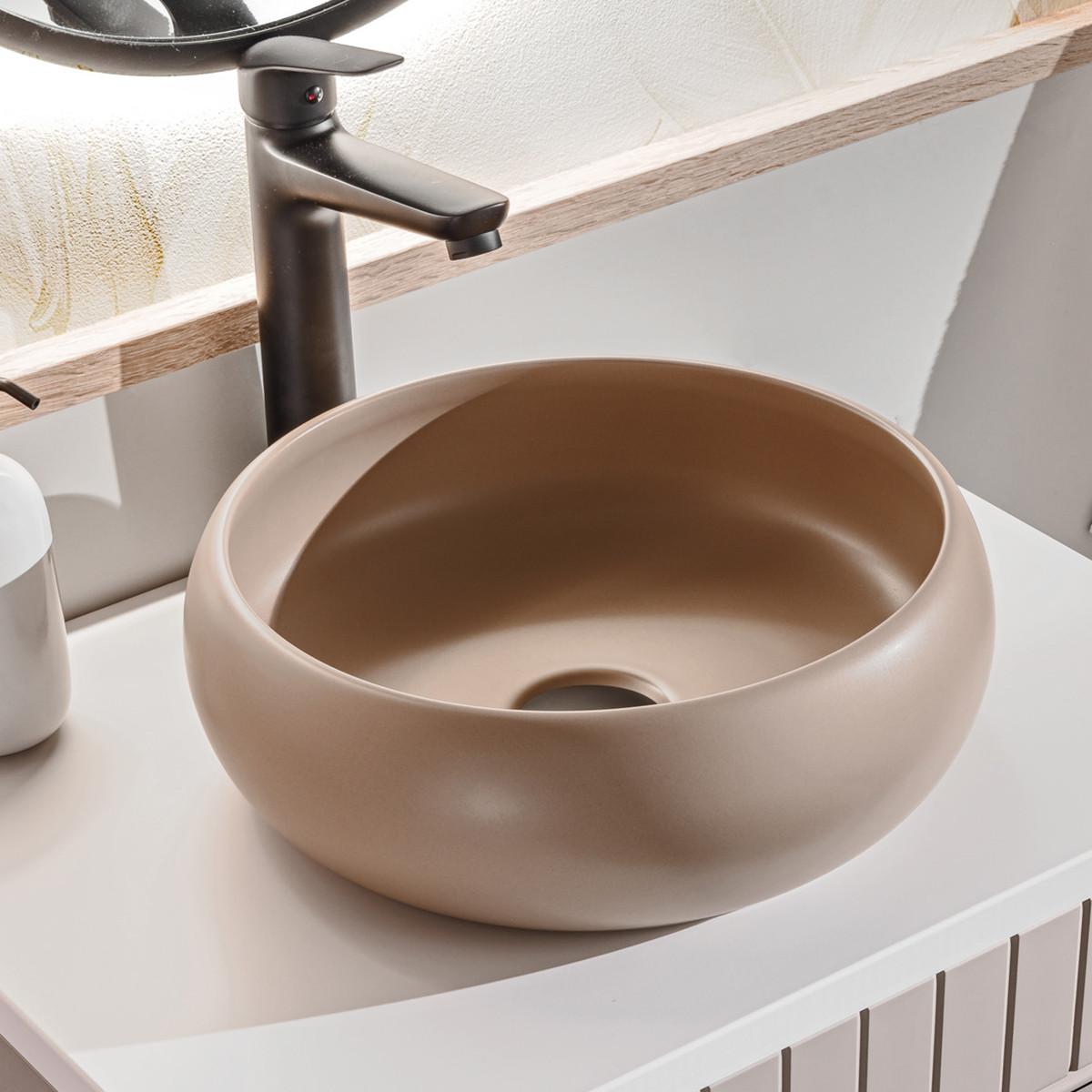 WASCHTISCH 60.4cm Zelie Kaschmir - Beige, Holzwerkstoff (60.4/48/46cm) - Petits-meubles