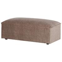 OTTOMANE Stoff Hellbraun Hellnar - Hellbraun, Textil (52/39/102cm) - Beliani