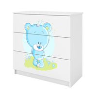 KOMMODE Babydreams Blaubär 81/81/41 - Weiß, Holzwerkstoff (81/81/41cm) - RAUMHIRSCH FURNITURE