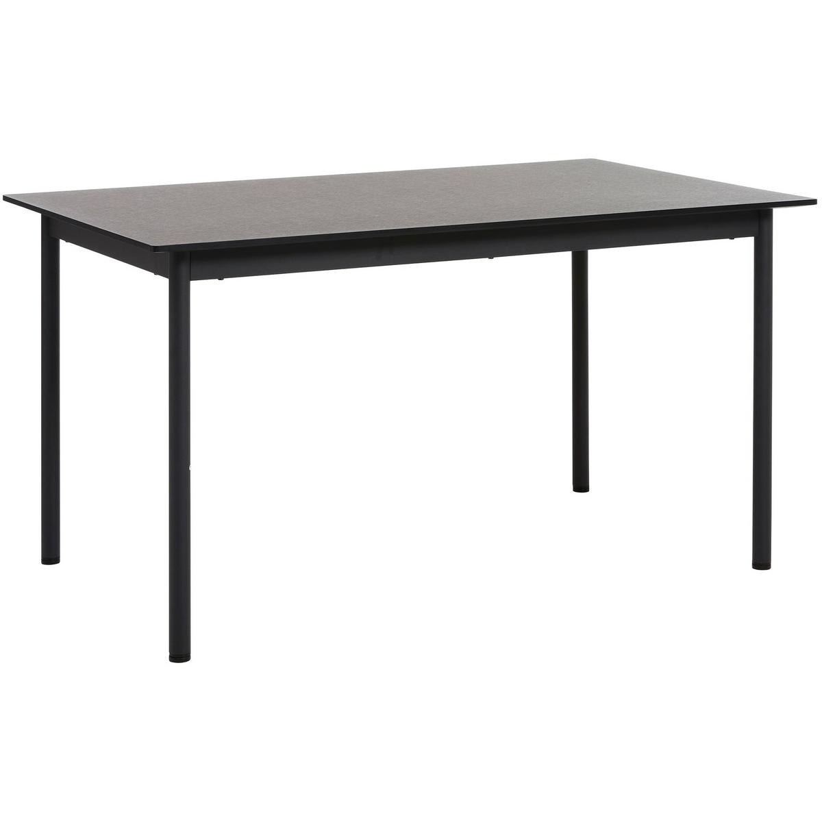 ESSTISCH Mogest 140 cm - Dunkelbraun, Holzwerkstoff/Metall (85/140/75cm) - Selsey