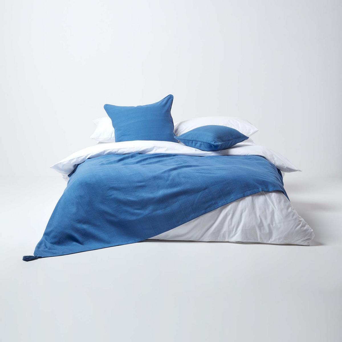 KISSENHÜLLE Rajput 60/60 cm, 100% Baumwolle - Blau, Textil (60/60cm) - Homescapes