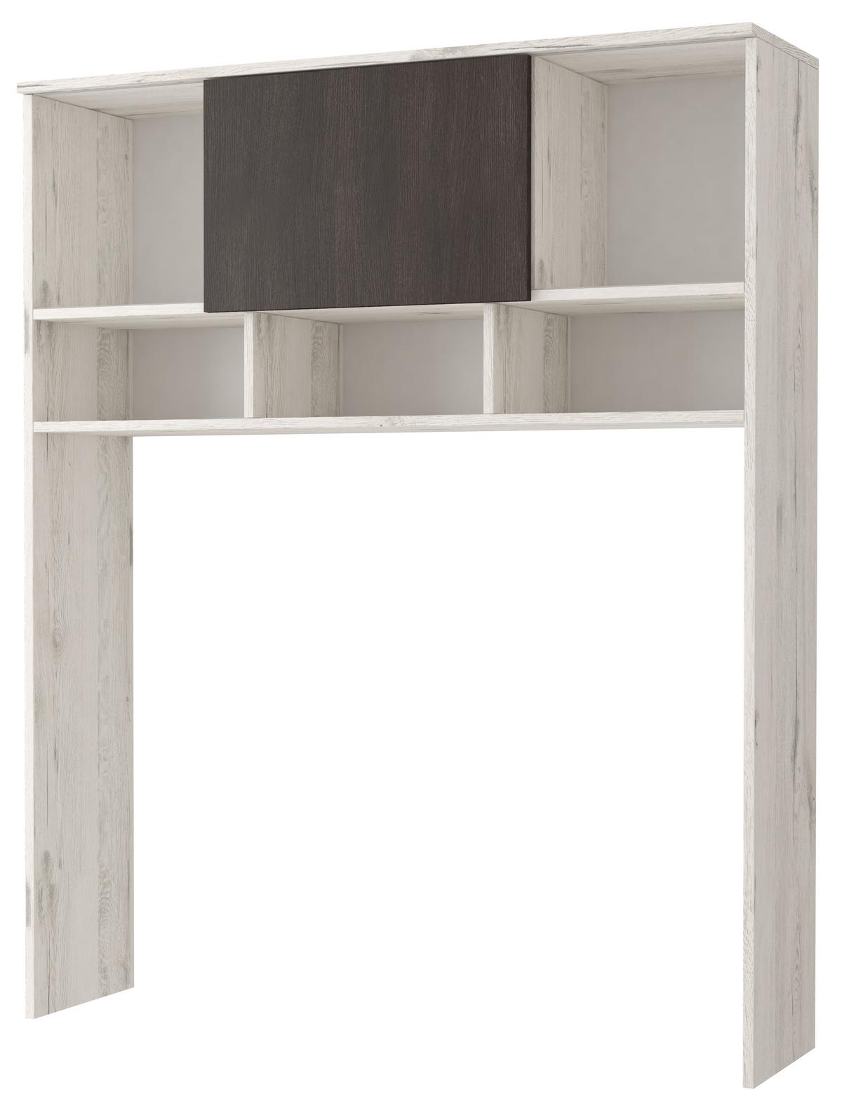WOHNWAND 4-teilig 280/202/52 cm VIVA + blaue LED-Beleuchtung - Weiß, Holzwerkstoff (280/202/52cm) - imoebel24