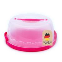 KUCHENTRANSPORTBOX Kuchenbehälter 29.8/28.8/13.2 cm - Pink, Kunststoff (28.8/13.2/29.8cm) - Intirilife