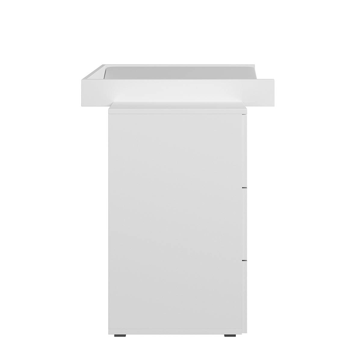 KINDERKOMMODE Lio Weiß matt - Weiß, Holzwerkstoff (80/90/48cm) - Petits-meubles
