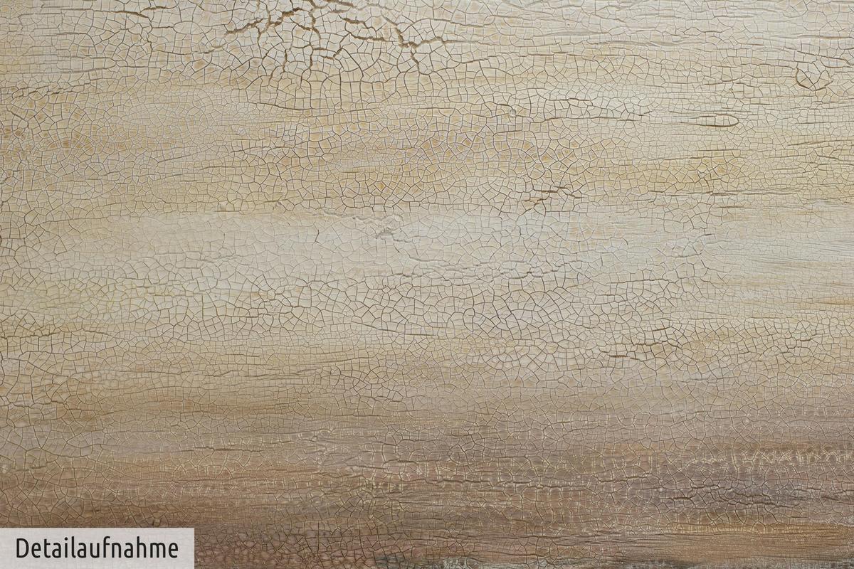 ÖLGEMÄLDE 120/80 cm - Blau/Beige, Holz/Textil (120/80cm) - KUNSTLOFT