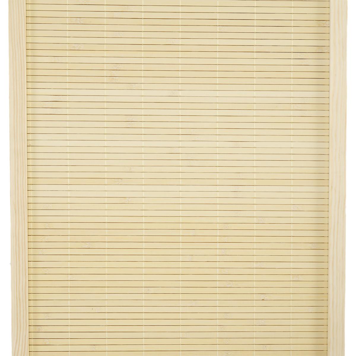 PARAVENT 4 TLG. 180 x 180 cm Faltbar aus Bambus Natur - Naturfarben, Naturmaterialien (1.6/180/180cm) - HOMCOM