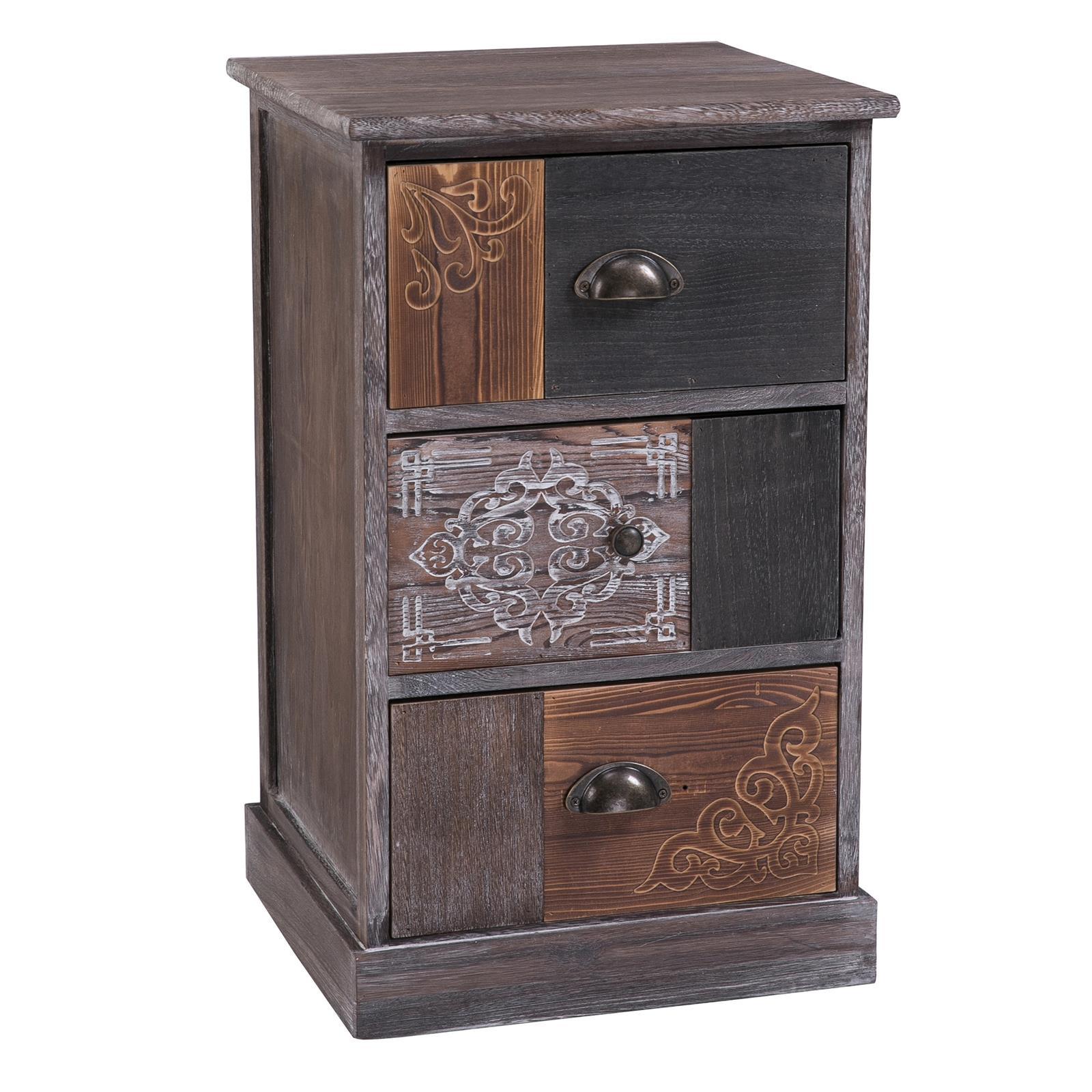 KOMMODE MARA graubraun - Graubraun, Holz (40/65/37cm) - CARO-Möbel
